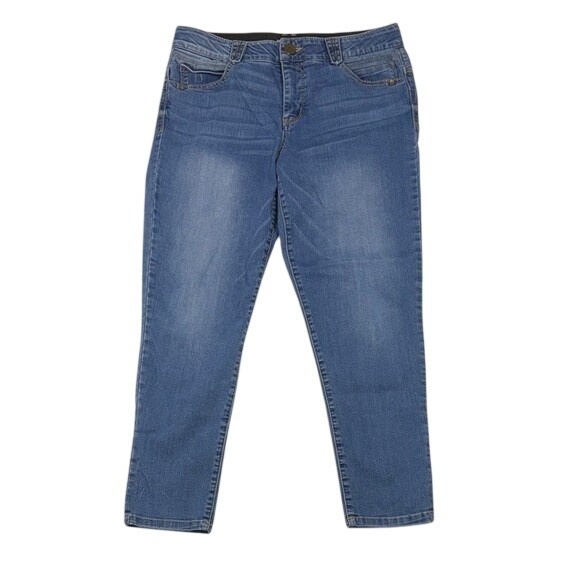 Democracy Denim - Democracy Absolution Womens Size 10 Blue Skinny Jeans B1178BBIC Ankle Denim